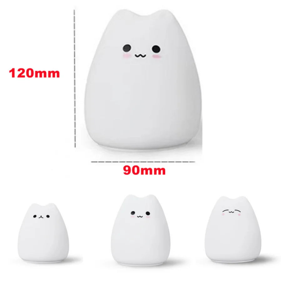 [Cosmozxyz]LED Night Light Kawaii Cat Lamp