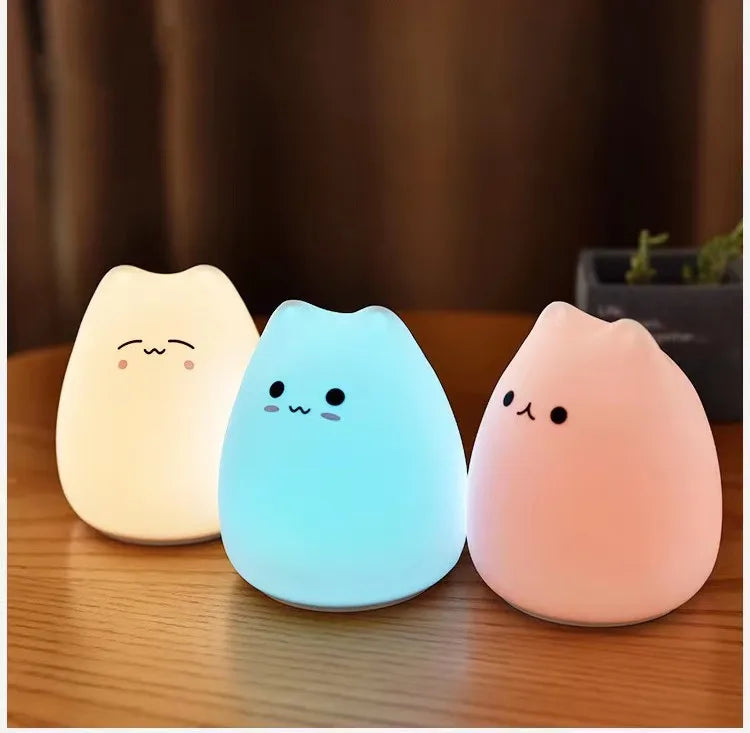 [Cosmozxyz]LED Night Light Kawaii Cat Lamp